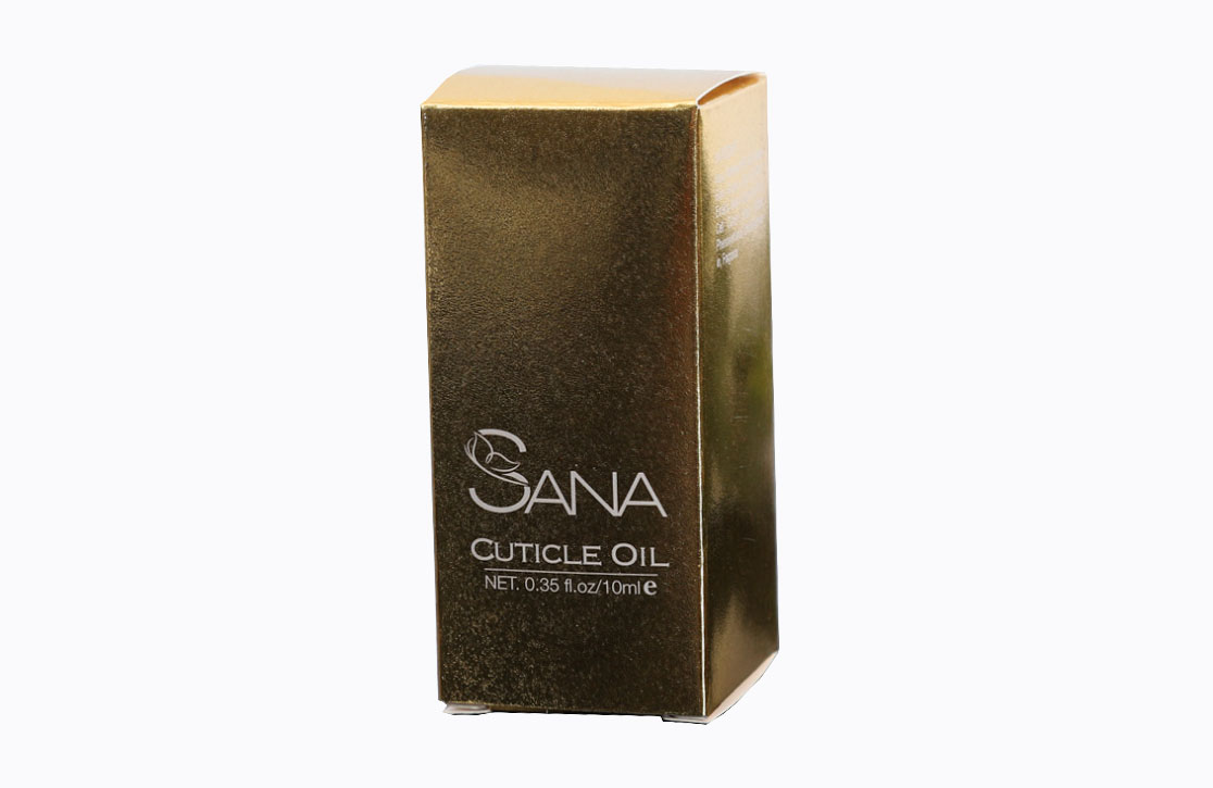 Gold paperboard cosmetic folding carton